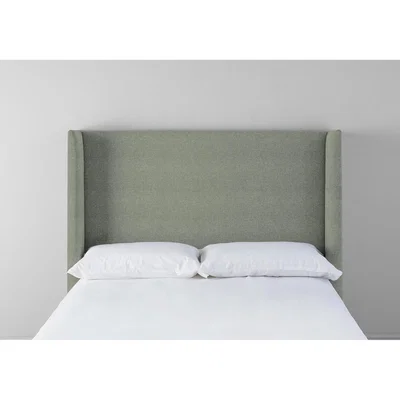 Perch and Parrow Suzie 4'6 Double Headboard in Peppermint"