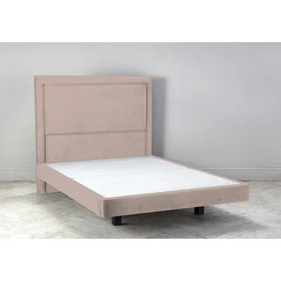 Perch and Parrow Hover 4'6 Double Size Bed Frame in Portrait Pink"