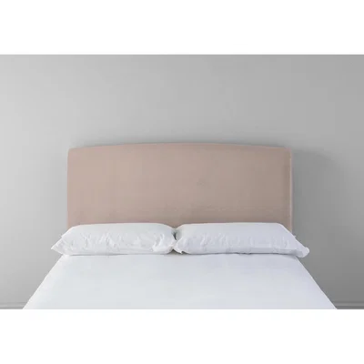 Perch and Parrow Ted 4'6 Double Headboard in Portrait Pink"