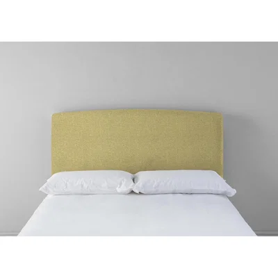 Perch and Parrow Ted 4'6 Double Headboard in Trombone Yellow"