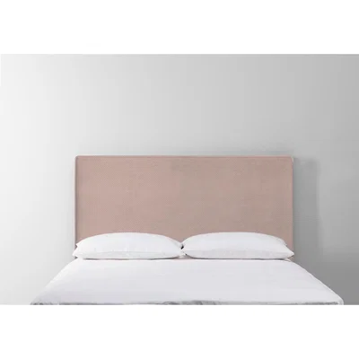Perch and Parrow Calvin 4'6 Double Size Headboard in Portrait Pink"