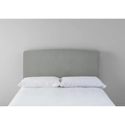 Perch and Parrow Ted 4'6 Double Headboard in Sidewalk Grey"