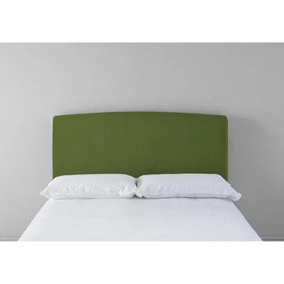 Perch and Parrow Ted 4'6 Double Headboard in Juniper Green"