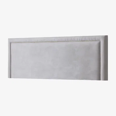 The Range Windsor Beaded Headboard  - Silver  / Double