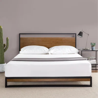 The Range Suzanne Double with Headboard - Black
