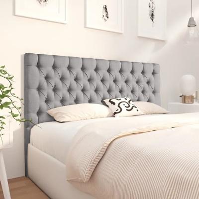 The Range Merland 54 inch Floorstanding Headboard Plush Velvet - Silver / Double