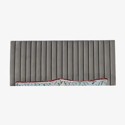 The Range Venti Line Panel Headboard  - Steel grey  / Double