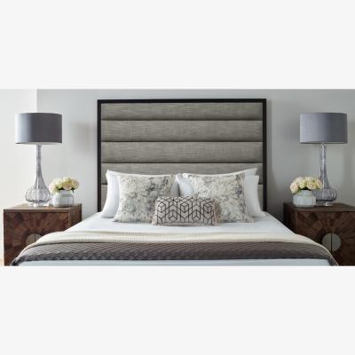 The Range Leyton 54 inch Floorstanding Headboard Plush Velvet - Grey / Double