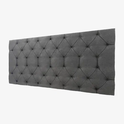 The Range Honey Chesterfield Headboard Velvet  - Steel grey  / Double