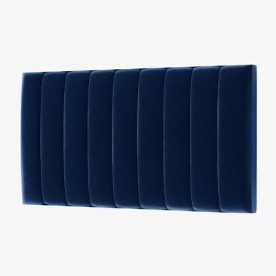The Range Modern Upholstered Velvet Headboard - Midnight Blue / Double