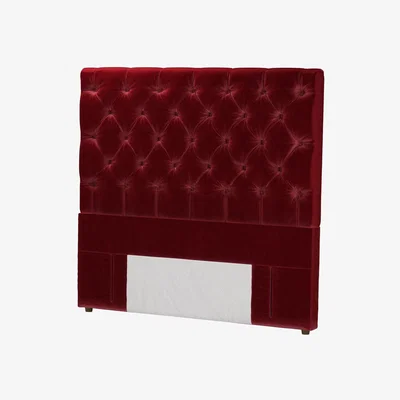 Sofa.com Standalone Rosalie 130cm Double Headboard in Claret Cotton Matt Velvet - sofa.com