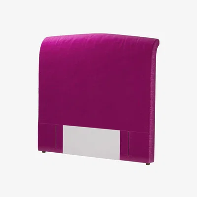 Sofa.com Standalone Thea Double Headboard in Peony Cotton Matt Velvet - sofa.com