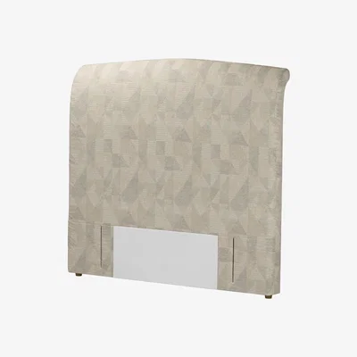 Sofa.com Standalone Thea Double Headboard in Sandstorm Pyramid Textured Weave - sofa.com