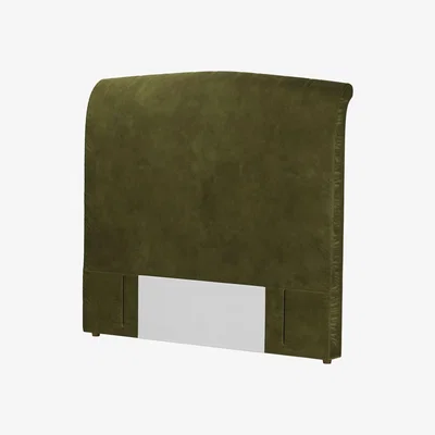 Sofa.com Standalone Thea Double Headboard in Meadow Smart Velvet - sofa.com
