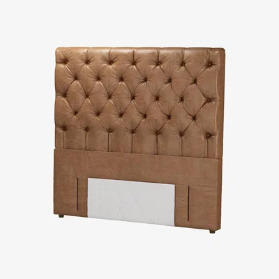 Sofa.com Standalone Rosalie 130cm Double Headboard in Tan Vintage Leather - sofa.com