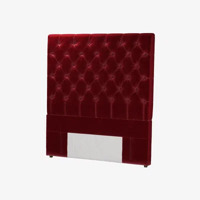 Sofa.com Standalone Rosalie 150cm Double Headboard in Claret Cotton Matt Velvet - sofa.com