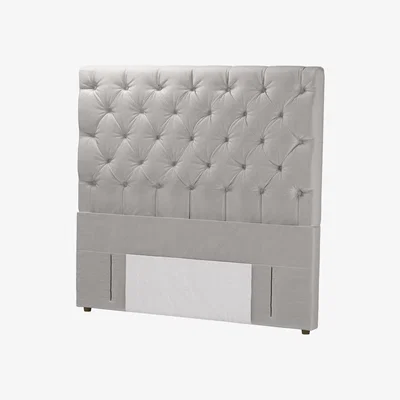 Sofa.com Standalone Rosalie 130cm Double Headboard in Dove Smart Velvet - sofa.com