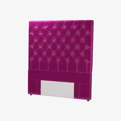 Sofa.com Standalone Rosalie 150cm Double Headboard in Peony Cotton Matt Velvet - sofa.com