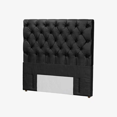 Sofa.com Standalone Rosalie 130cm Double Headboard in Smoke Soft Leather - sofa.com