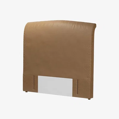 Sofa.com Standalone Thea Double Headboard in Spiced Honey Soft Leather - sofa.com