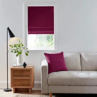 Dunelm Recycled Velour Roman Blind