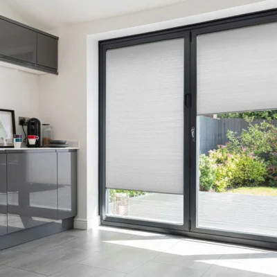 Dunelm Easy Clip Grey Pleated Blind Grey