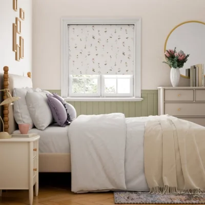 Dunelm Pressed Flowers Blackout Roller Blind