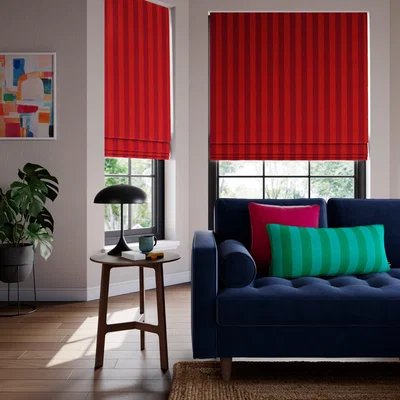 Dunelm Elements Velvet Stripe Made to Measure Roman Blind