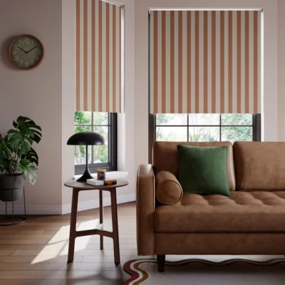 Dunelm Elements Stripe Daylight Made to Measure Roller Blind