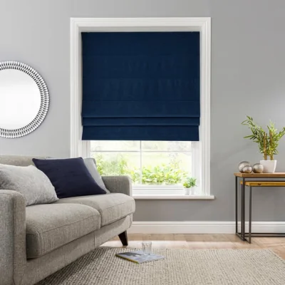 Dunelm Luna Navy Blackout Roman Blind Navy