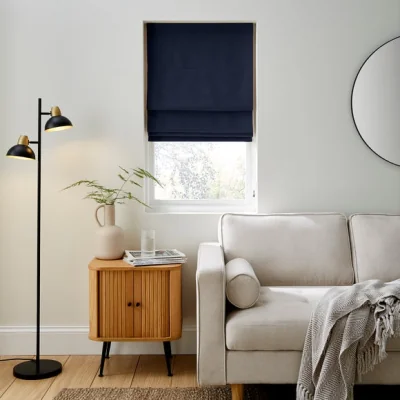 Dunelm Wynter Navy Roman Blind Navy