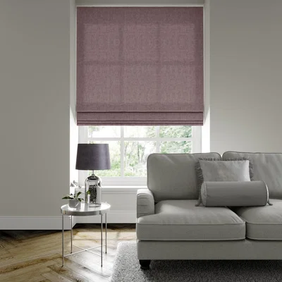 Dunelm Luxury Velvet Made to Measure Roman Blind Lux Velvet Thistle