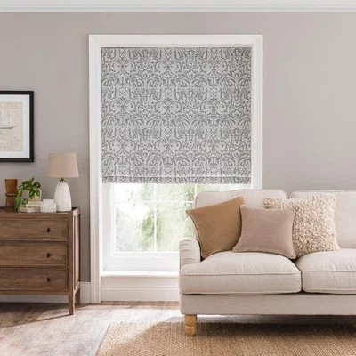 Dunelm Alora Chenille Roman Blind Grey