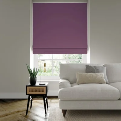 Dunelm Savanna Made to Measure Fire Retardant Roman Blind Savanna Plum