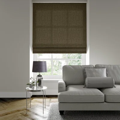 Dunelm Luxury Velvet Made to Measure Roman Blind Lux Velvet Moleskin