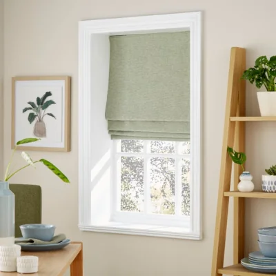 Dunelm Wynter Sage Roman Blind Sage (Green)
