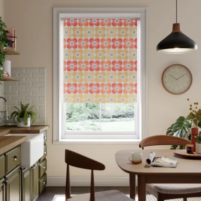 Dunelm Elements Daisy Fire Retardant Blackout Made to Measure Roller Blind
