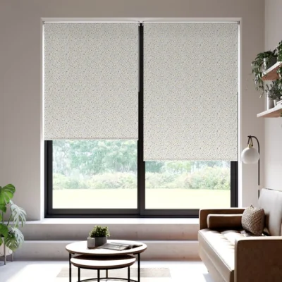 Dunelm Cotton Flower Fire Retardant Daylight Made to Measure Roller Blind