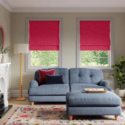 Dunelm Luna Raspberry Blackout Roman Blind Raspberry