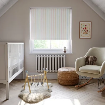 Dunelm Rainbow Stripe Blackout Made to Measure Roller Blind
