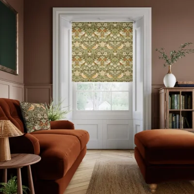 Dunelm William Morris at Home Strawberry Thief Daylight Made to Measure Roller Blind