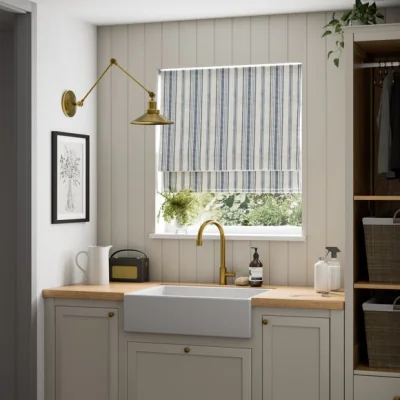 Dunelm Churchgate Belton Stripe Easy Chain Roman Blind