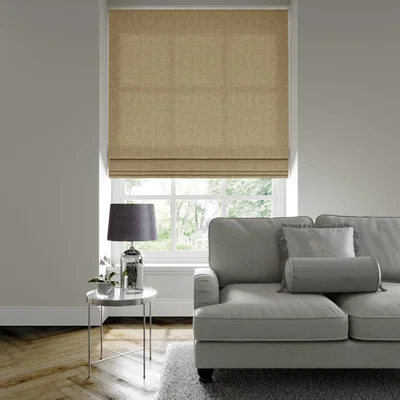 Dunelm Luxury Velvet Made to Measure Roman Blind Lux Velvet Stone