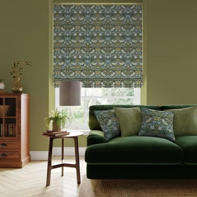Dunelm Strawberry Thief Polyester Made To Measure Roman Blind