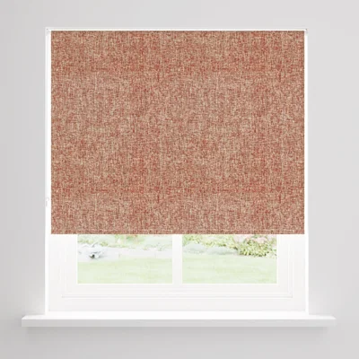 Dunelm Walcot Blackout Roller Blind Orange Umber