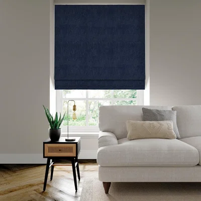 Dunelm Lienna Made to Measure Roman Blind Lienna Indigo