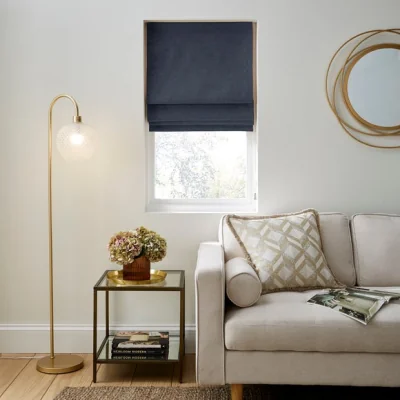 Dunelm Richmond Navy Roman Blind Navy