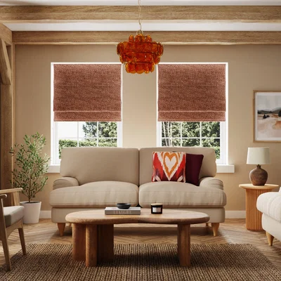 Dunelm Mirabelle Rust Blackout Roman Blind Rust