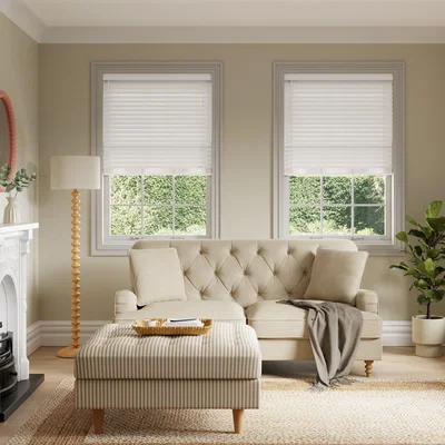 Dunelm White 50mm Slats PVC Venetian Blind White