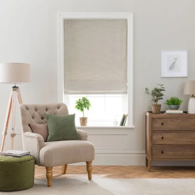 Dunelm Swithland Herringbone Natural Roman Blind Natural